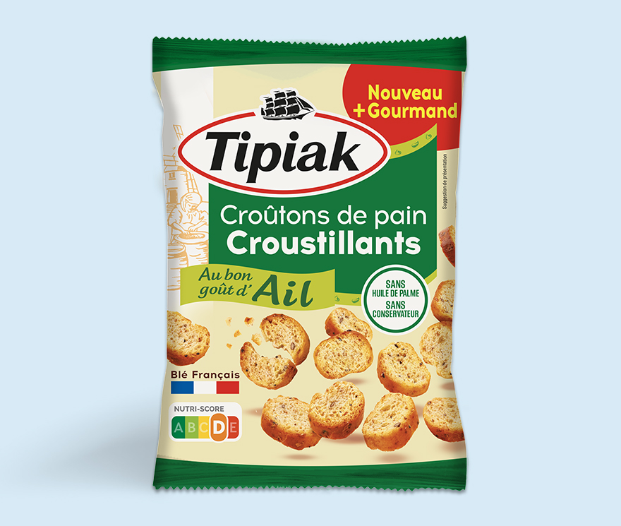 Croûtons de pain croustillants Au bon goût d’Ail