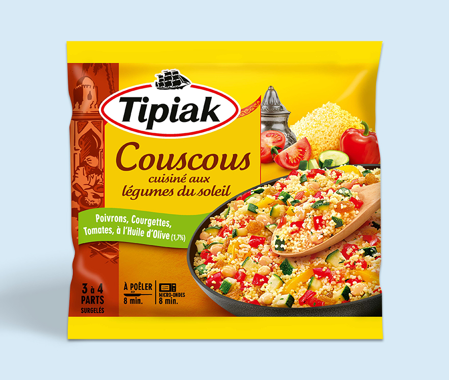 Couscous cuisiné aux Légumes du Soleil