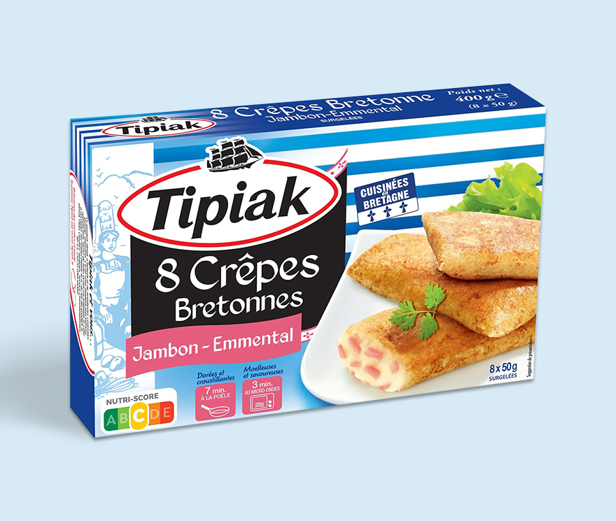 Crepes bretonnes jambon emmental TIPIAK