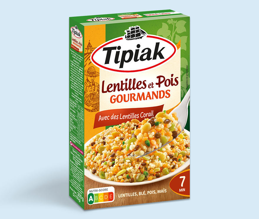 Lentilles et Pois Gourmands aux oignons cuisinés