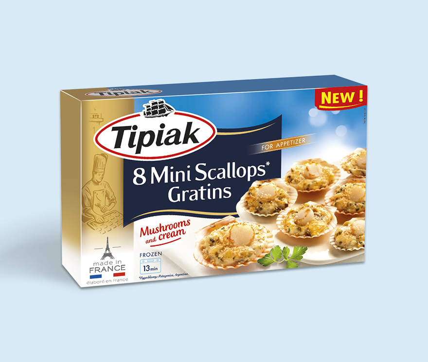 8 Mini Scallops* Gratins TIPIAK